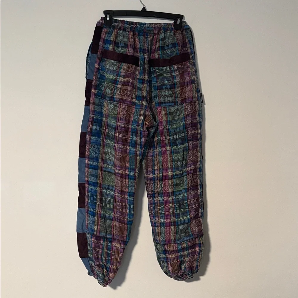 Ixchel Hippie Multicolor 100% cotton with fleece lining Men's Pants Sz M - Picture 7 of 8
